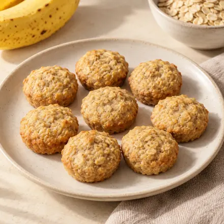 Botõezinhos macios de banana Botõezinhos macios de banana